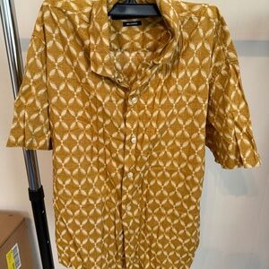 Abercrombie Yellow Button Down